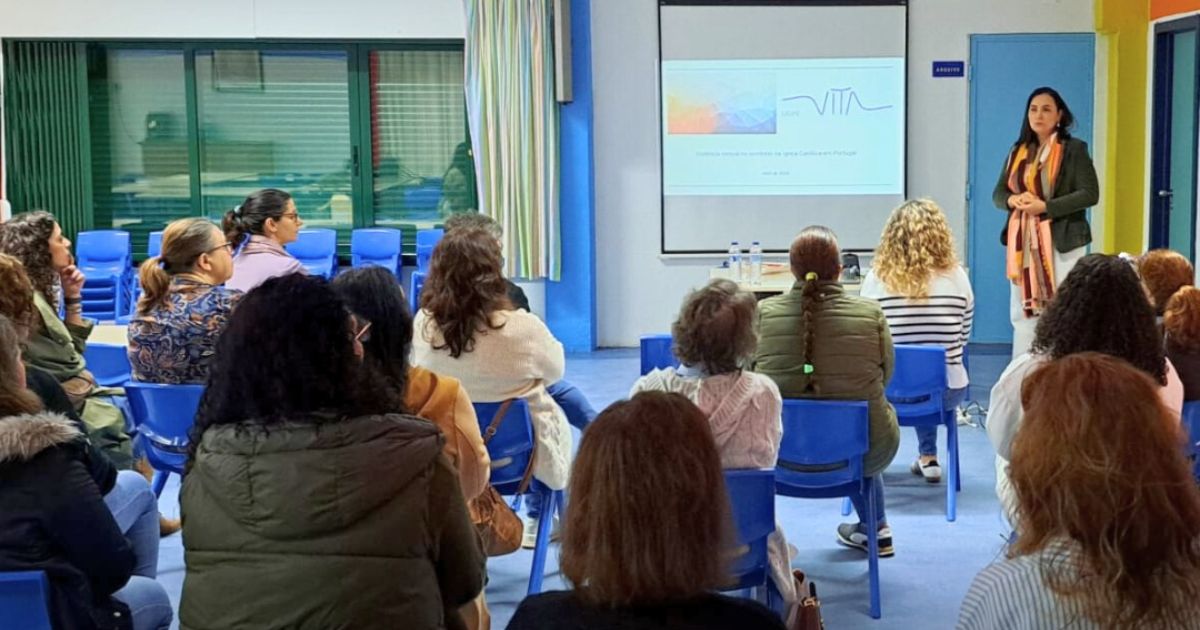 Ação de formação no Centro Social Paroquial da Sagrada Família de Miratejo – Laranjeiro, promovida pela Diocese de Setúbal. Foto Grupo VITA