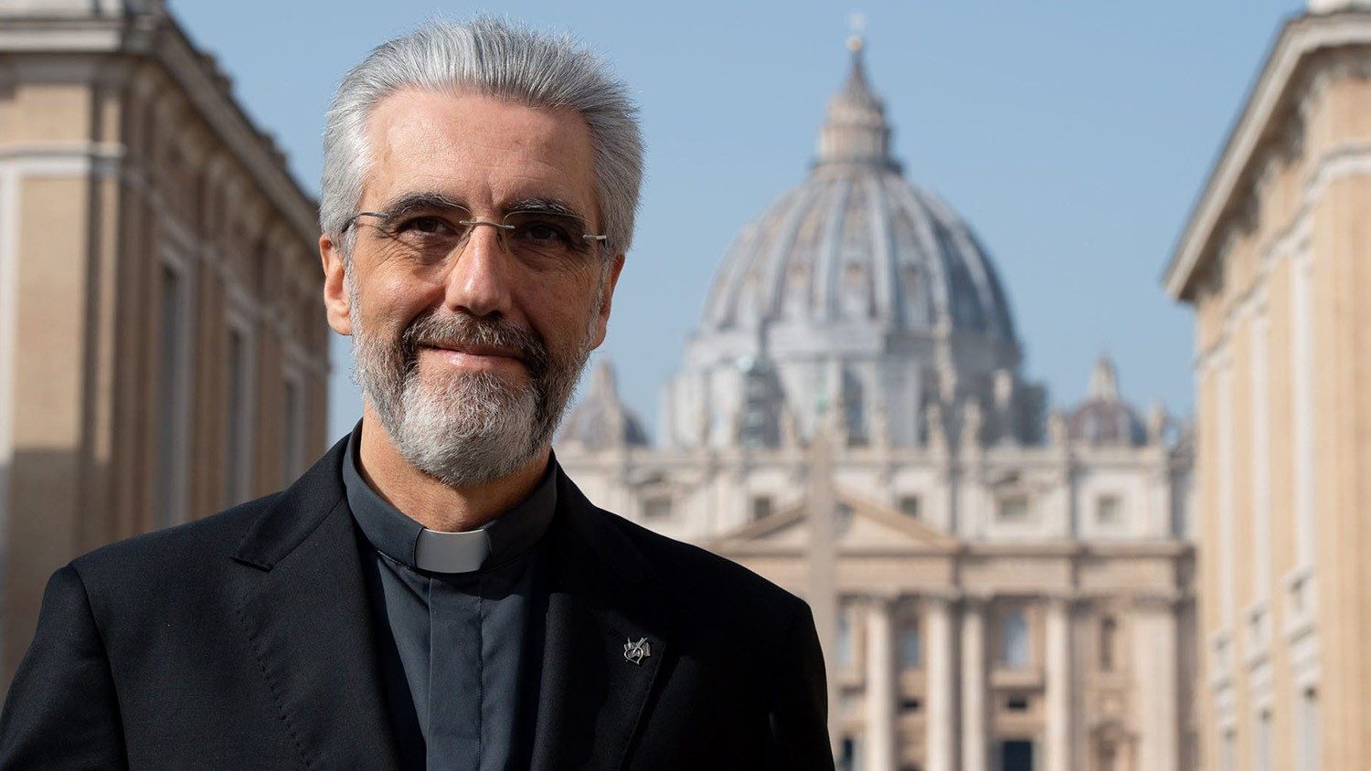 Luis Marín de San Martín, bispo agostiniano, no Vaticano. Foto Vatican Media