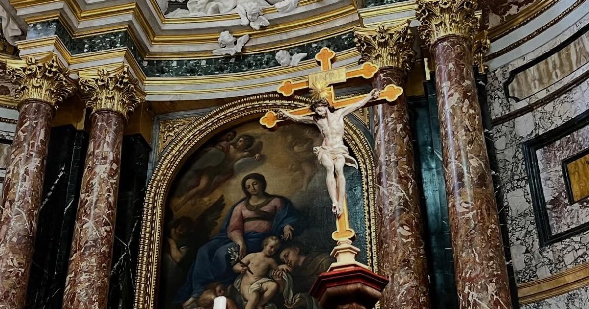 O Cristo de Mafra na Igreja de Santo António dos Portugueses em Roma. Foto RVISSM a