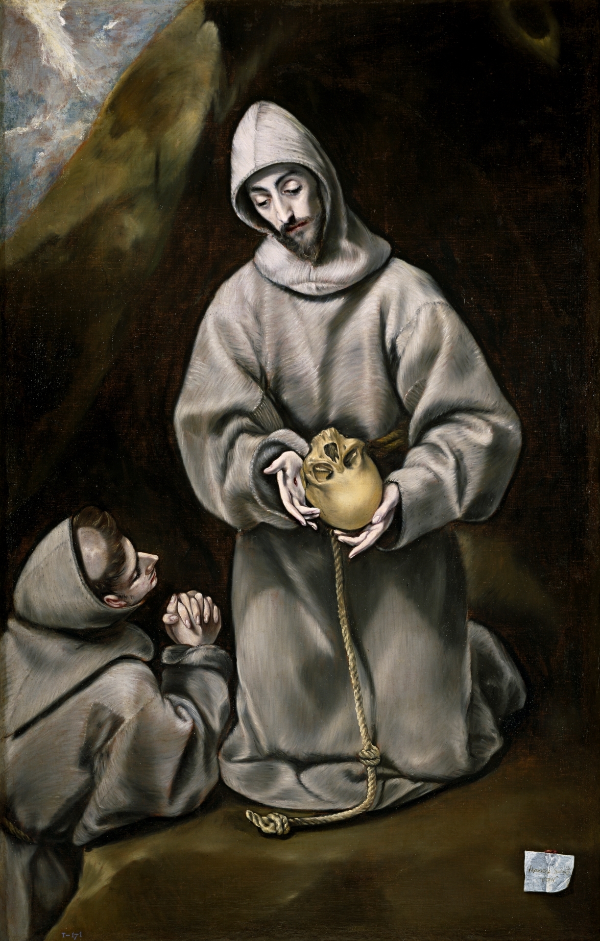 São Francisco e o Irmão Leão Meditando sobre a Morte, de El Greco. Foto Museu do Prado