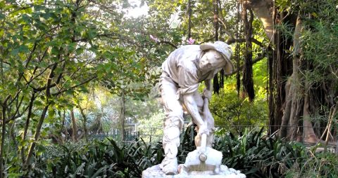 Escultura, Costa Motta (Tio), Cavador, Terra, Planeta, Miguel Veiga