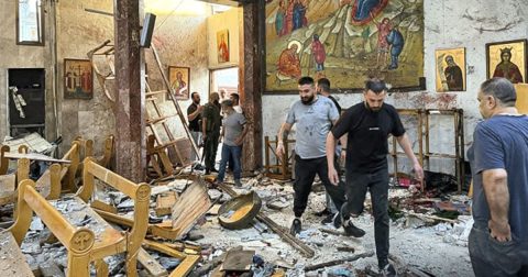 Perseguição atingiu mais de 388 milhões de cristãos em todo o mundo, e aumentou drasticamente na Síria Atentado na igreja Igreja Ortodoxa Grega de Santo Elias, situada no bairro de Dweila, em Damasco, a capital da Síria. Foto Patriarcado Greco-Ortodoxo de Antioquia