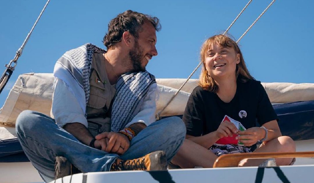 Veleiro com Greta Thunberg e mais 11 partiu de Itália com destino a Gaza