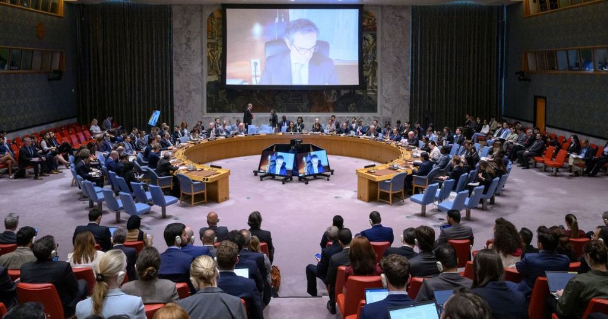 O Conselho de Segurança das Nações Unidas debate nesta sexta-feira os ataques militares de Israel a alvos do Irão no dia 13 junho 2025. Foto ONU Loey Felipe O Conselho de Segurança das Nações Unidas debate nesta sexta-feira os ataques militares de Israel a alvos do Irão no dia 13 junho 2025. Foto ONU Loey Felipe