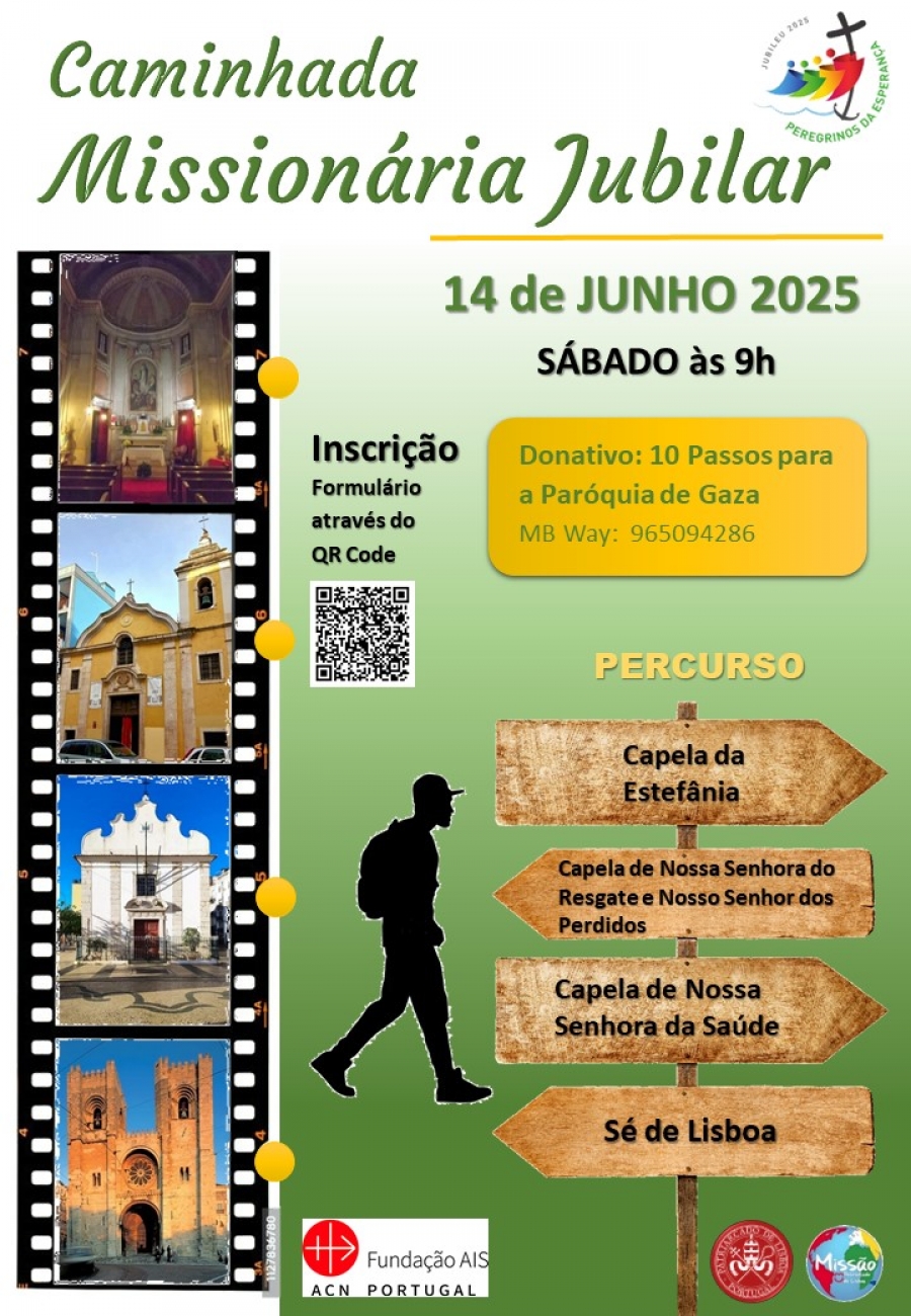 caminhada missionária 2025 cartaz