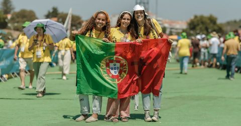11.500 jovens portugueses em Roma para o Jubileu Um contingente com jovens de várias dioceses portuguesas peregrina até Roma. Foto © Duarte Mourão Nunes / JMJ Lisboa 2023
