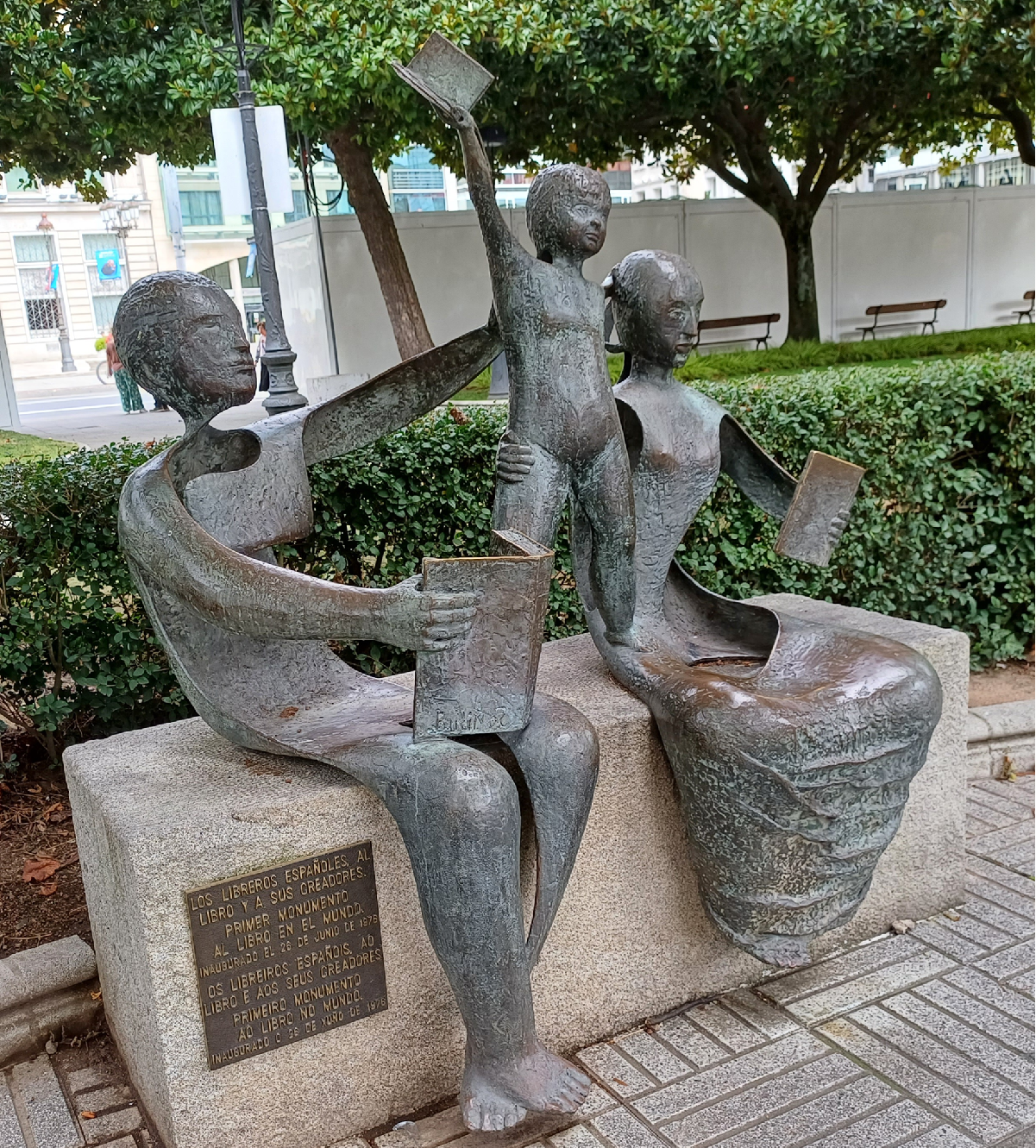 Parque na Corunha. Livros