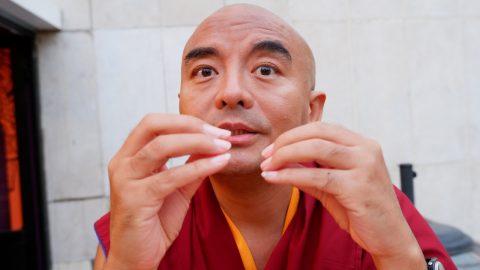 O monge budista que fugiu do mosteiro e teve de aprender a fazer fogo Yongey Mingyur Rinpoche, monge budista, autor dos livros "Amar o Mundo" e "A Alegria de Viver". Foto © António Marujo/7MARGENS