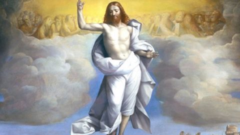 Está sentado à direita de Deus Pai – Jesus, com a humanidade, diante de Deus Ascensão