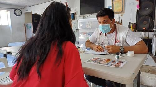 Atendimento das equipas MSF no México. Foto MSF