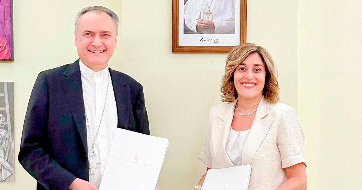 A Fábrica de São Pedro e o ICCROM assinaram este protocolo de cooperação pelo património africano. Foto © Vatican Media