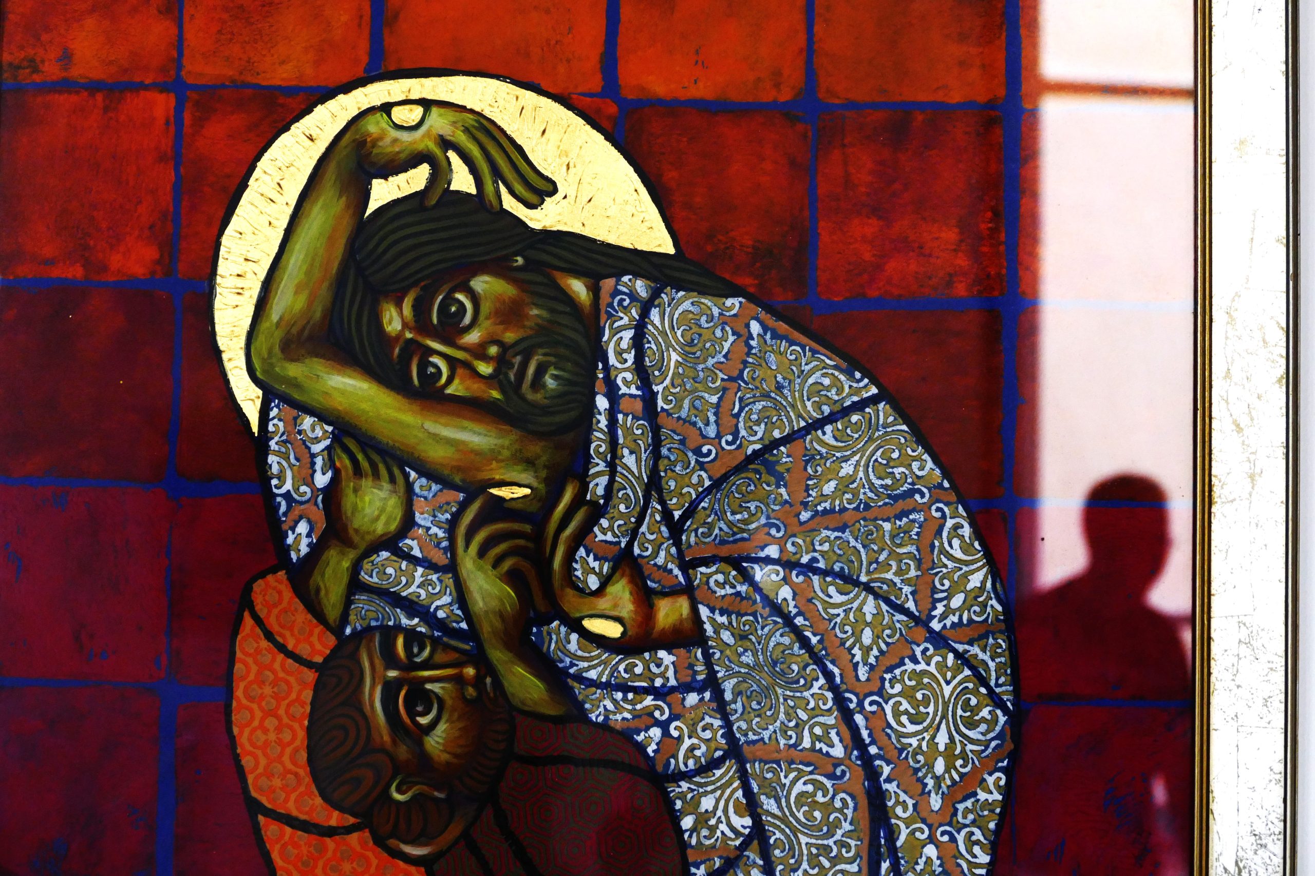 Tendo morrido, ressuscitou © fotografia (A dúvida de Tomé (2021). Pintura de Ruberval Monteiro da Silva OSB, Rolandia, Brasil. Exposição no Museu do Duomo de Salerno: Joaquim Félix