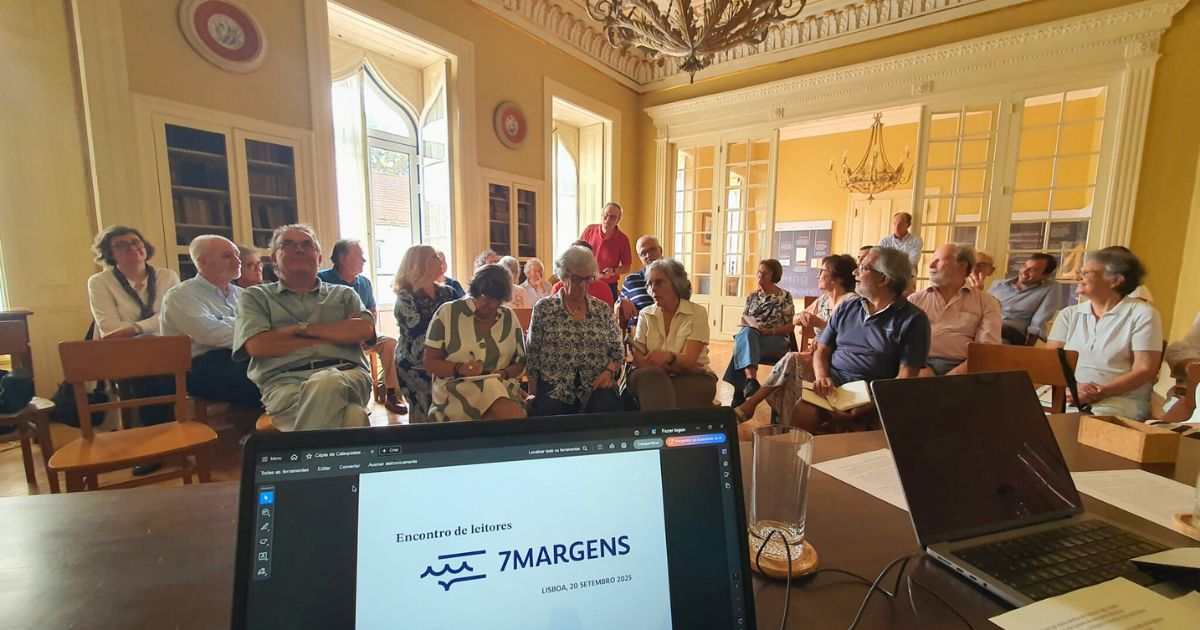 Encontro de leitores do 7MARGENS em Lisboa, 20 setembro 2025. Foto Clara Raimundo destaque Encontro de leitores do 7MARGENS em Lisboa, 20 setembro 2025. Foto Clara Raimundo destaque