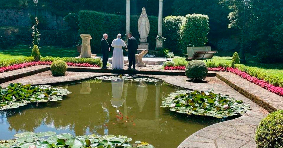 Papa Leão XIV vai inaugurar o Borgo Laudato si. Foto © Vatican Media