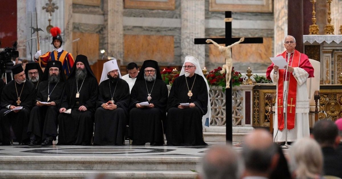 Papa Leão XIV acolheu celebração ecuménica que reuniu 24 delegados de várias Igrejas e comunidades cristãs. Foto © Vatican Media, via Agência Ecclesia.