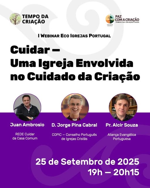 webinar projeto eco igrejas cartaz