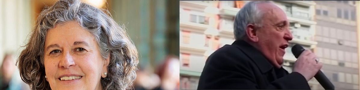 Elena Lasida e cardeal Bergolio