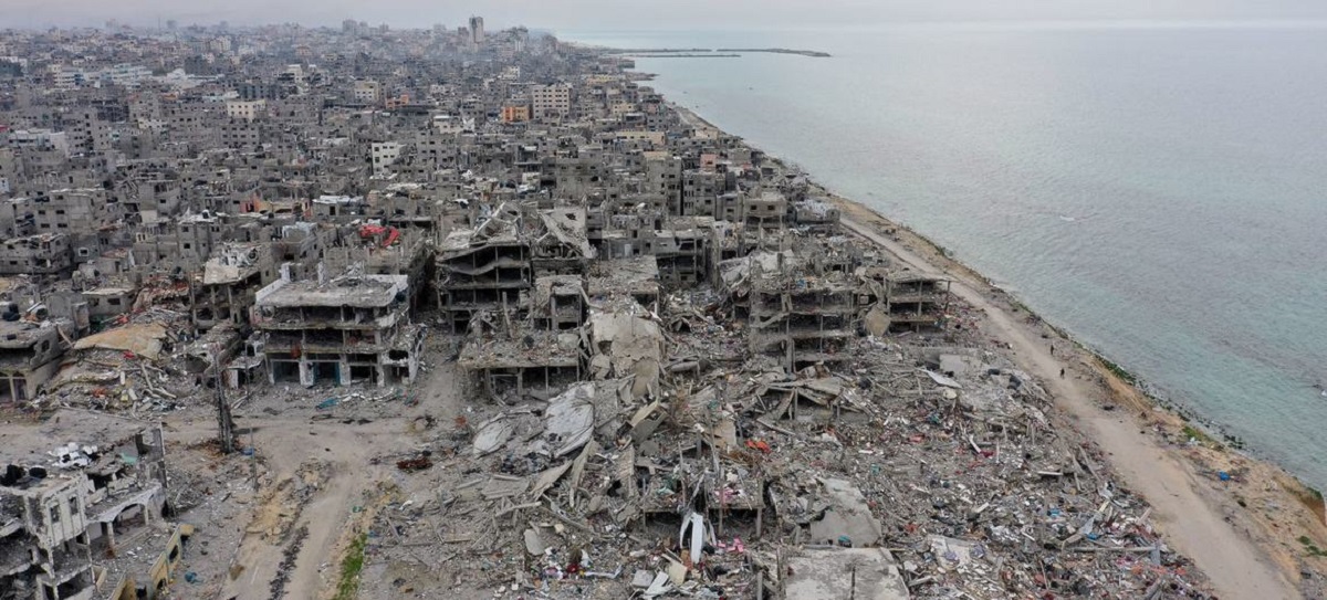 Destruição norte de Gaza