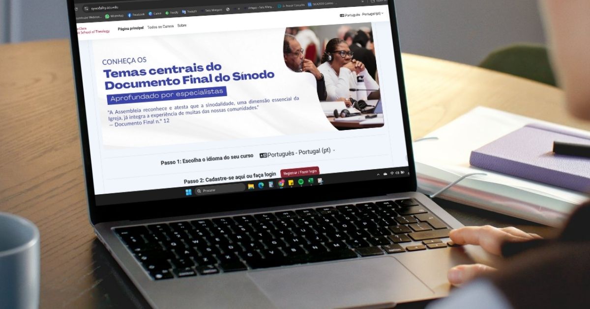 Plataforma de aprendizagem sobre sinodalidade Together. Foto DR Plataforma de aprendizagem sobre sinodalidade Together. Foto DR