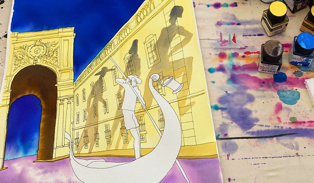 Lisboa, uma cidade sonhada e misteriosa com gôndolas