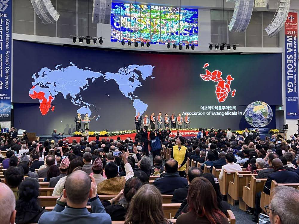 Assembleia-geral da WEA em Seul, Coreia do Sul, de 27 a 31 outubro 2025. Foto Wea