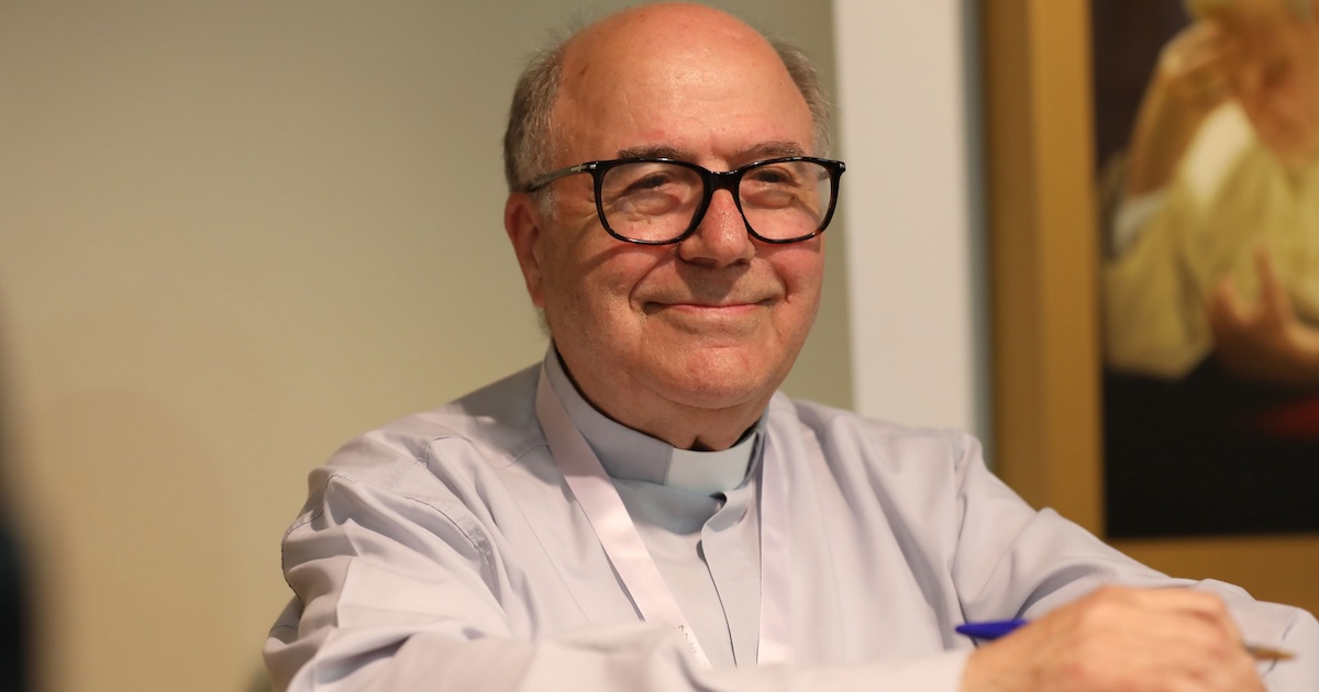 Luciano Cristino O padre Luciano Cristino, durante uma homenagem que lhe foi prestada em 2017. Foto: Direitos reservados.