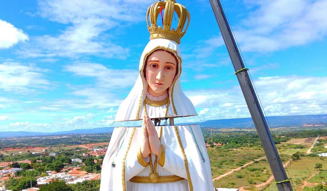 Maior escultura de N. Sra. de Fátima do mundo inaugurada no Brasil… e o seu autor sonha ainda mais alto