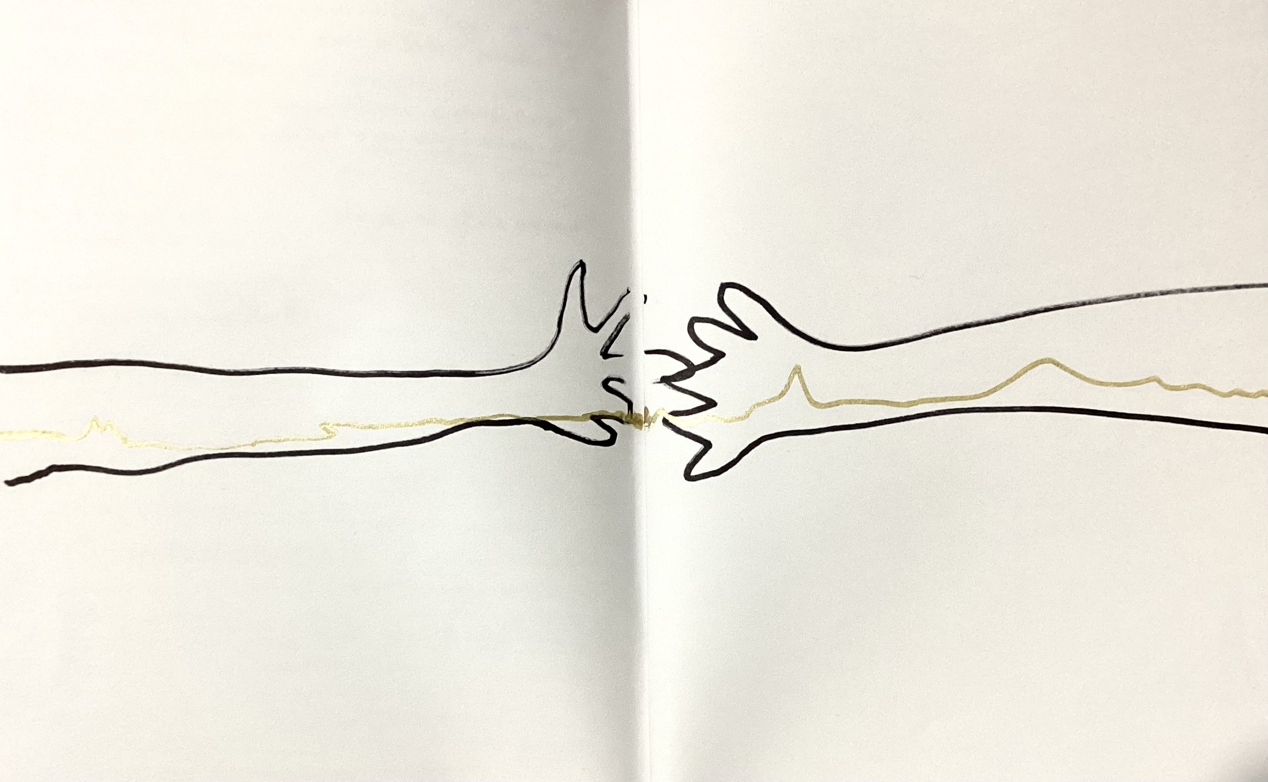 Religiosidade ao encontro de um tu. Ilustração © Cláudio Louro (2025)