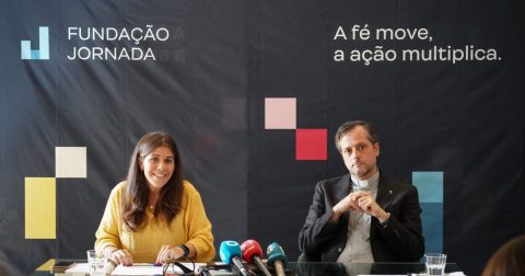 Foto Fundação Jornada; Marta Figueiredo e D. Alexandre Palma