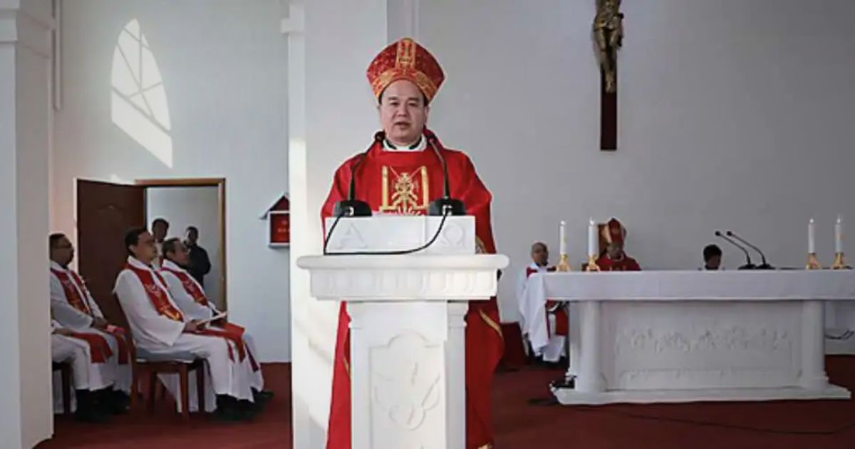 O bispo Francis Li Jianlin foi ordenado chefe da Prefeitura Apostólica de Xinxiang, Henan, China, em 5 de dezembro. Foto Conferência Episcopal da Igreja Católica na China O bispo Francis Li Jianlin foi ordenado chefe da Prefeitura Apostólica de Xinxiang, Henan, China, em 5 de dezembro. Foto Conferência Episcopal da Igreja Católica na China