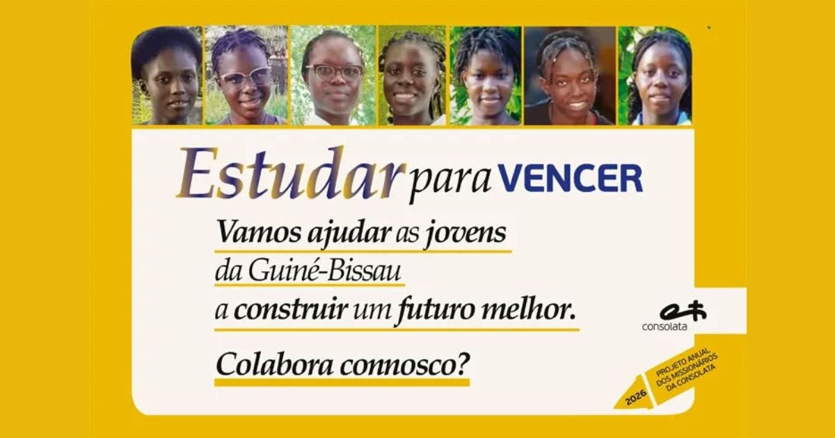O cartaz de divulgação do projeto dos Missionários da Consolata para 2026. Foto DR