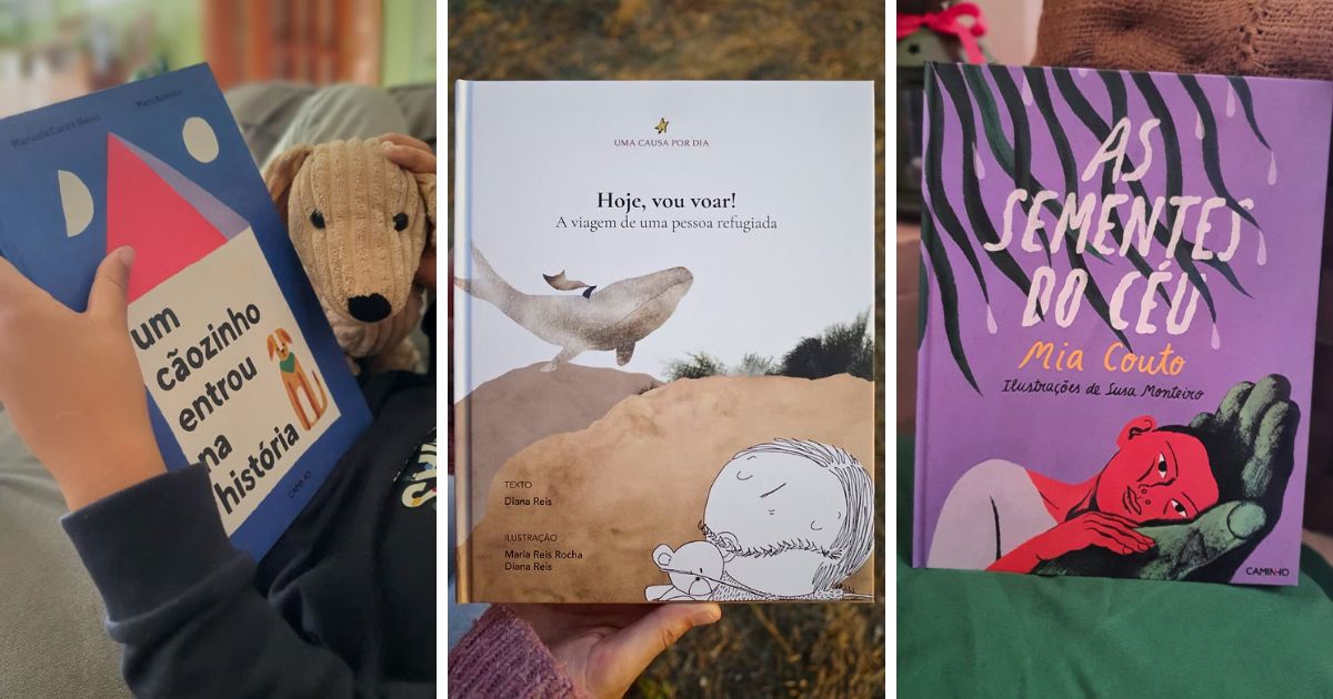 O papel das estorias, tres livros ilustrados Natal 2025. Foto DR O papel das estorias, tres livros ilustrados Natal 2025. Foto DR