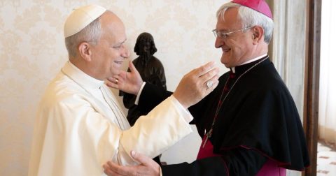 Bispo espanhol Andrés Carrascosa é o novo núncio apostólico em Portugal Papa Leão saúda o bispo Andrés Carrascosa Coso, novo núncio apostólico em Portugal. Foto VM