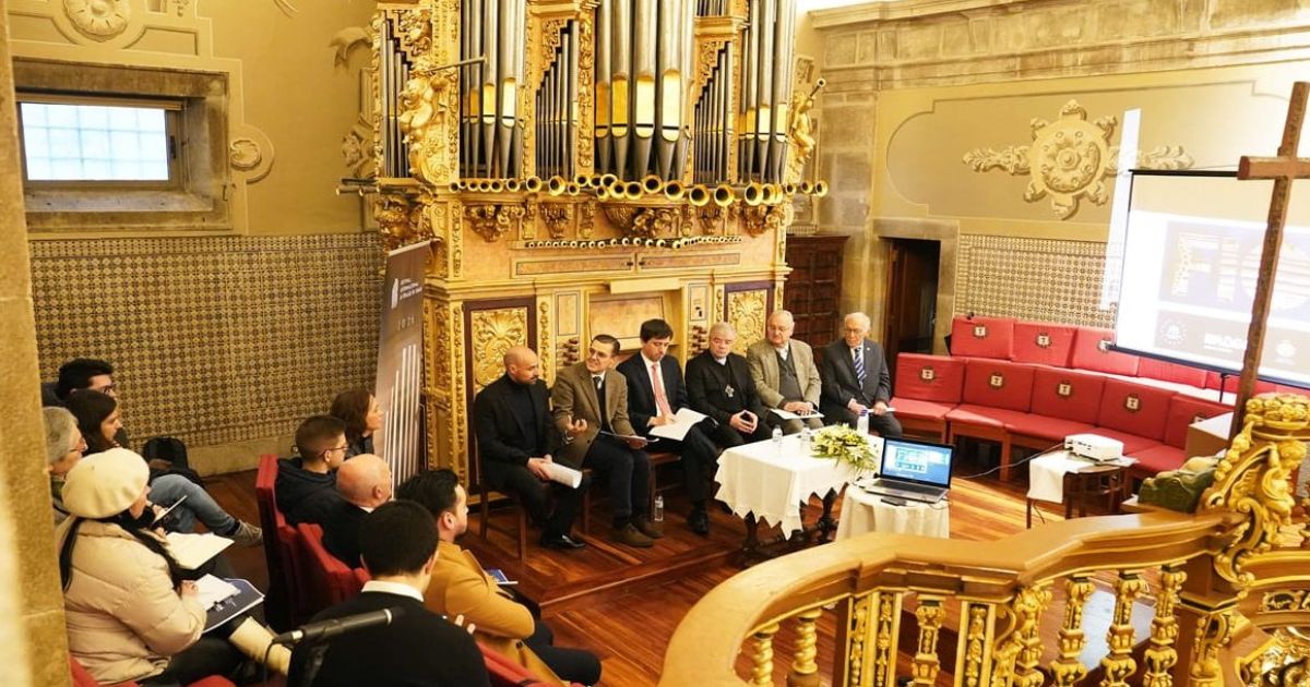 Apresentação do programa do FIOB, que ocorreu esta terça-feira, 27 de janeiro, no Coro Alto da Igreja de Santa Cruz. Foto CM Braga Apresentação do programa do FIOB, que ocorreu esta terça-feira, 27 de janeiro, no Coro Alto da Igreja de Santa Cruz. Foto CM Braga