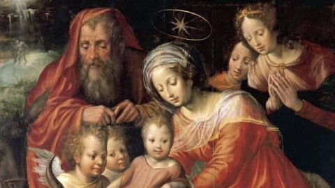 "A Natividade" (pormenor), Jacob de Backer, Domínio público, via Wikimedia Commons.