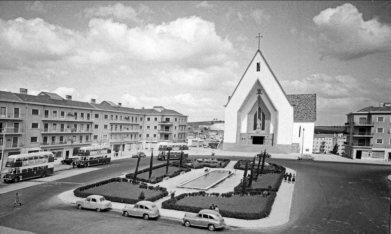 Igreja de São João de Brito, 1950. Foto Lisboa de antigamente