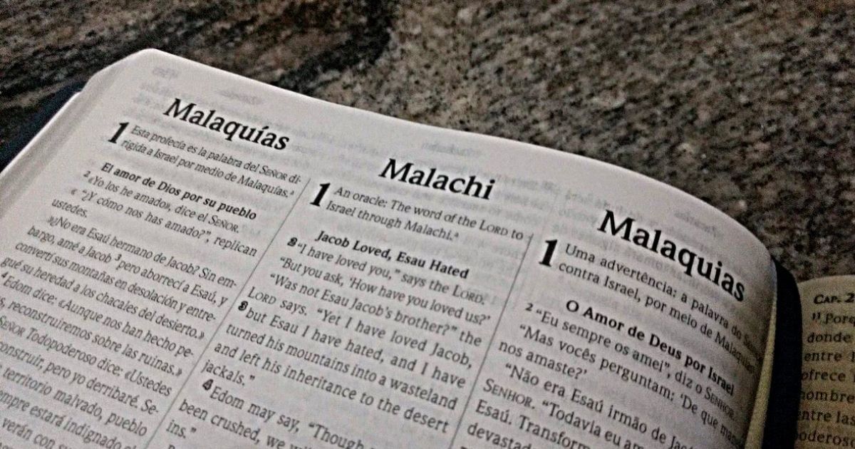 Livro de Malaquias. Foto DR