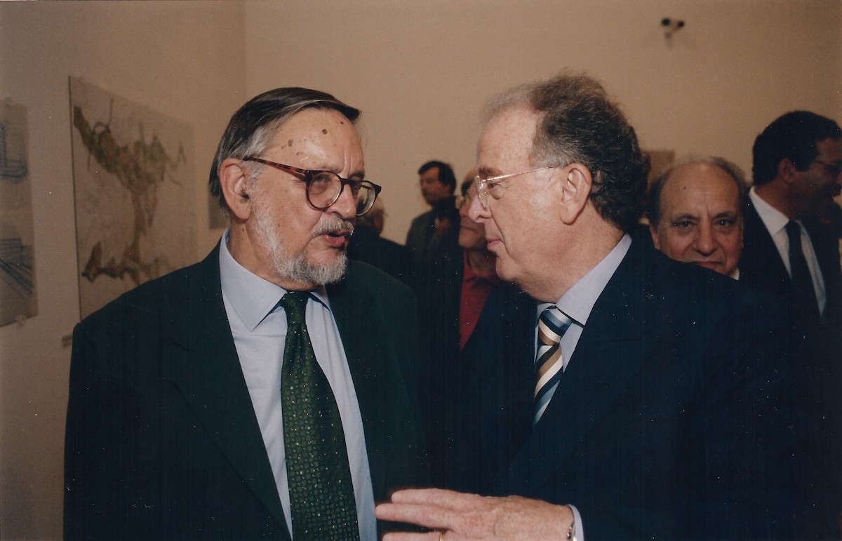 Nuno Teotónio Pereira com Jorge Sampaio