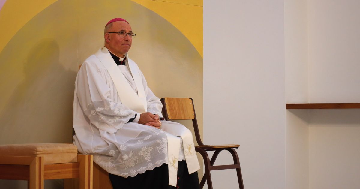 O Patriarca de Lisboa, D. Rui Valério, no encerramento da Visita Pastoral à vigararia de Oeiras, 1 de fevereiro. Foto Patriarcado de Lisboa