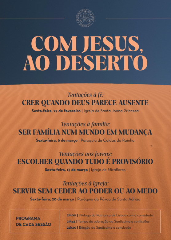 com jesus ao deserto cartaz