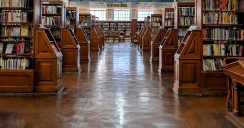 Quem ainda frequenta as bibliotecas? Biblioteca pública. Foto Elaine Krige de Pexels