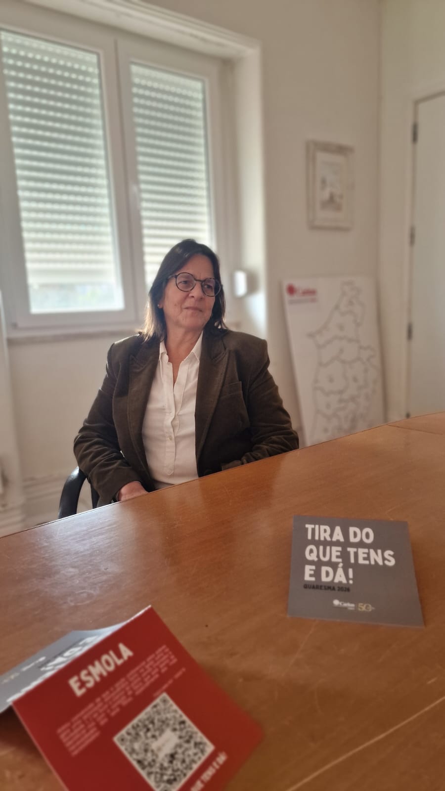 Carmo Diniz, diretora executiva da Cáritas de Lisboa. Foto Clara Raimundo