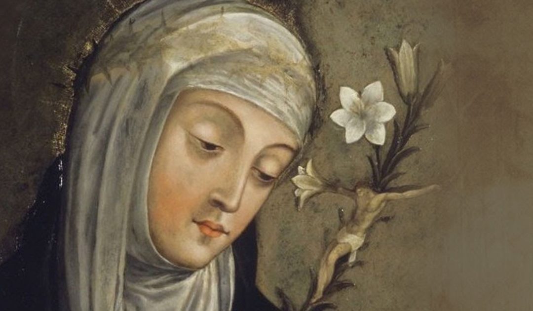 Em Siena, com Catarina