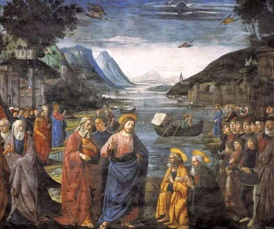 Domenico Ghirlandaio, Jesus chama os apóstolos, Arte, Pintura