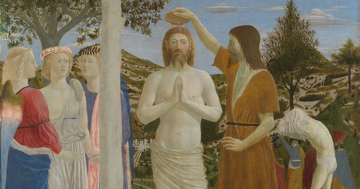Piero della Francesca, Baptismo de Cristo Piero della Francesca, Baptismo de Cristo