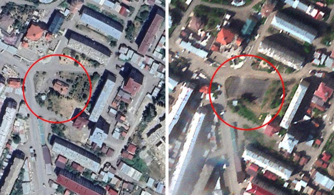 Duas igrejas cristãs totalmente destruídas em Nagorno-Karabakh