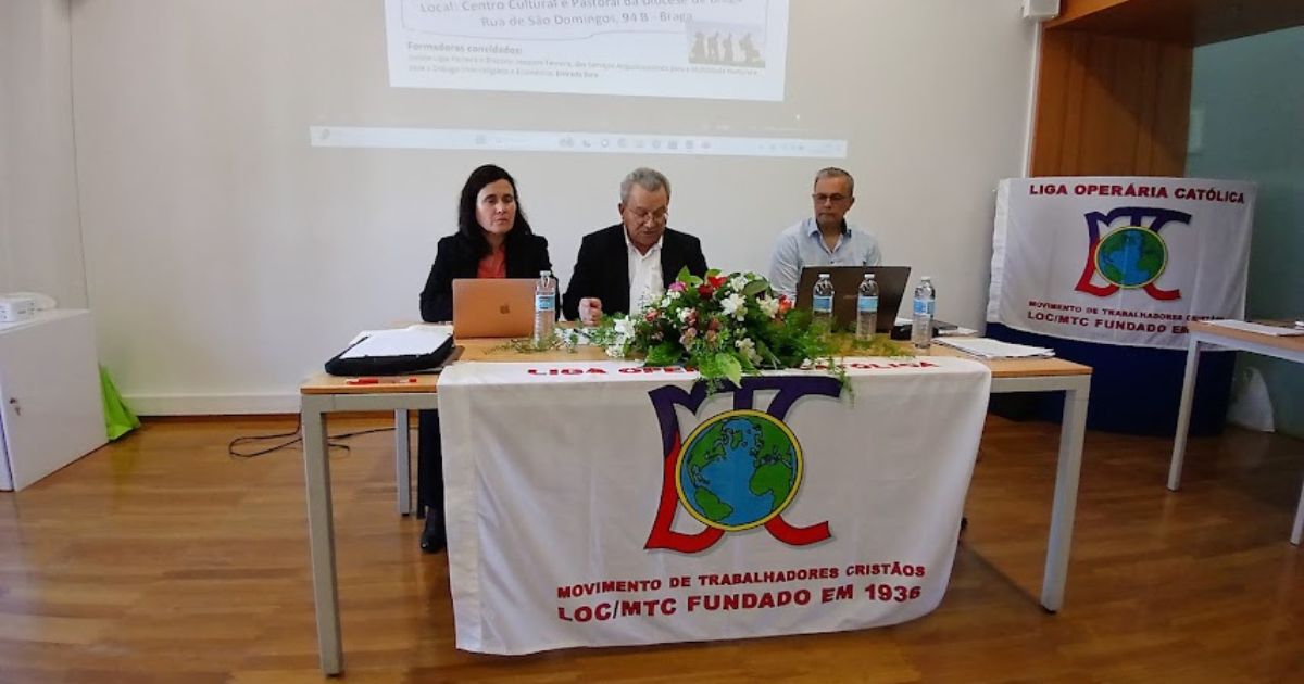 O Movimento de Trabalhadores Cristãos (LOCMTC) da Arquidiocese de Braga reuniu, entre os dias 13 e 18 de abril, representantes de vários arciprestados. Foto LOC MTC O Movimento de Trabalhadores Cristãos (LOCMTC) da Arquidiocese de Braga reuniu, entre os dias 13 e 18 de abril, representantes de vários arciprestados. Foto LOC MTC