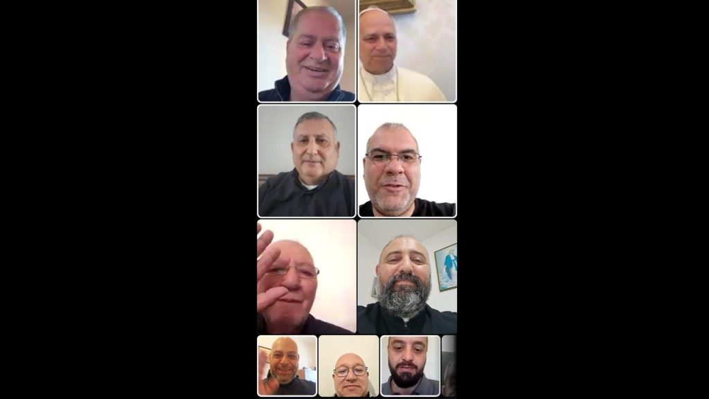 A videochamada do Papa aos padres do sul do Líbano.