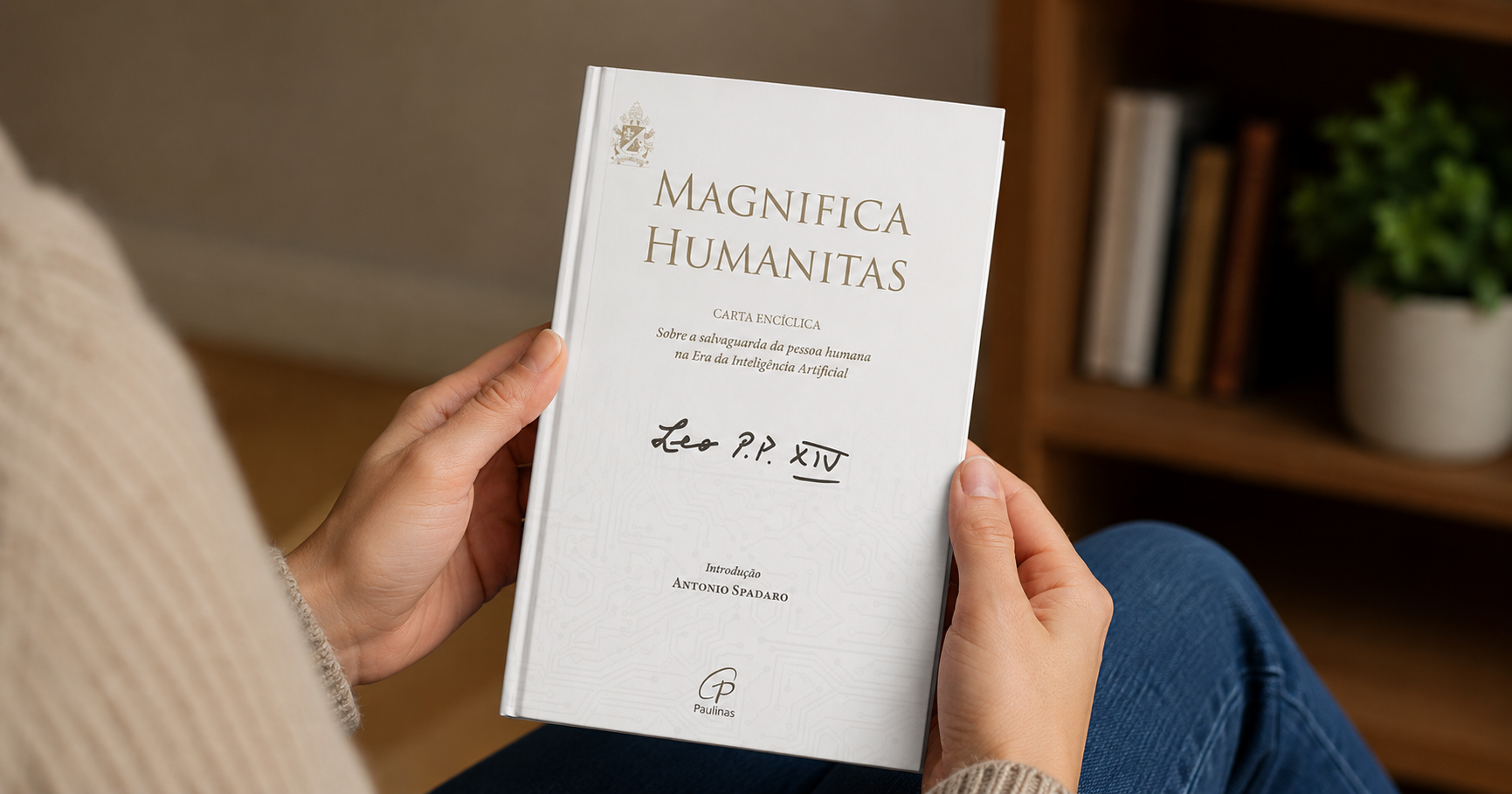 Livro da encíclica Magnifica Humanitas. Foto DR