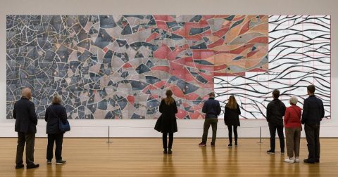 Projeto Renaissance, uma iniciativa da Irmã Samuelle e do cineasta Quentin Delcourt, que visa criar um mosaico de 50 metros quadrados. Foto DR